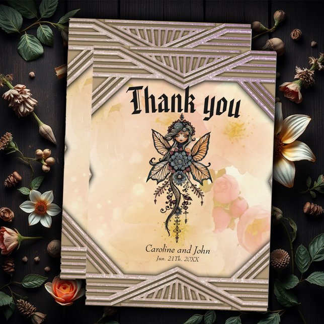 Tarjeta De Agradecimiento La melodía de la naturaleza, la danza del hada flo (Subido por el creador)