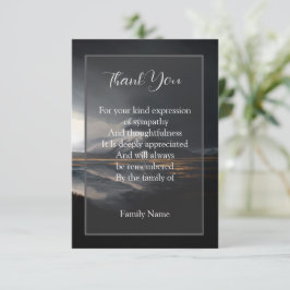 Tarjeta De Agradecimiento La montaña