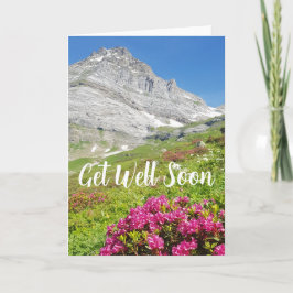 Tarjeta De Agradecimiento La montaña alpina consigue una buena carta