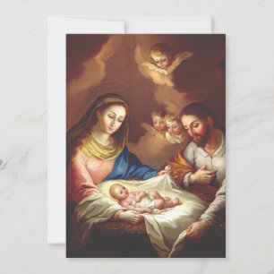 Tarjeta De Agradecimiento La Natividad de Jesucristo