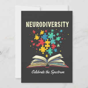 Tarjeta De Agradecimiento La neurodiversidad celebra el autismo del libro de