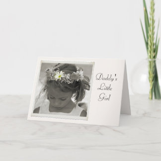 Tarjeta De Agradecimiento La Niña de Papá