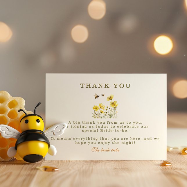 Tarjeta De Agradecimiento La novia a la ducha de flores (Subido por el creador)