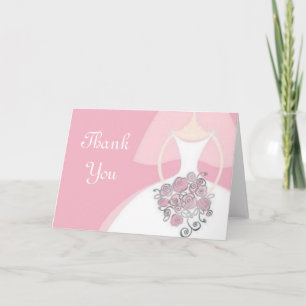 Tarjeta De Agradecimiento La novia le agradece