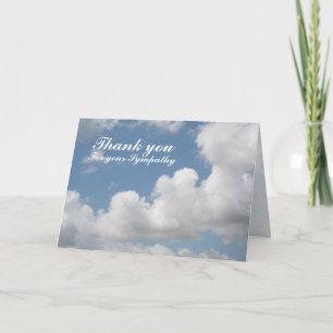 Tarjeta De Agradecimiento La nube blanca le agradece