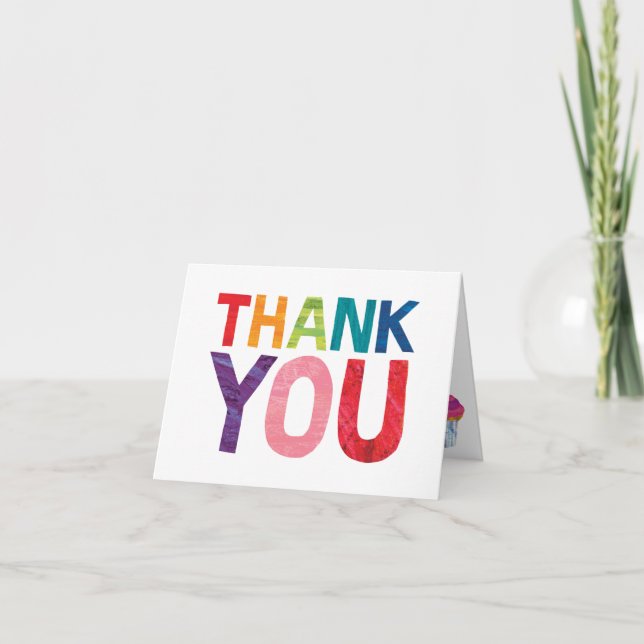 Tarjeta De Agradecimiento La oruga muy hambrienta | Gracias (Anverso)