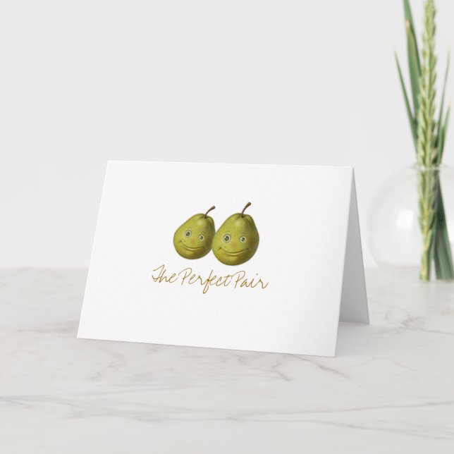 Tarjeta De Agradecimiento La pareja perfecta (Anverso)