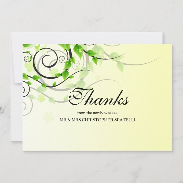 Tarjeta De Agradecimiento La parra le agradece cardar (Anverso)