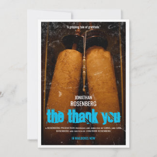 Tarjeta De Agradecimiento La película Bar Mitzvah Gracias