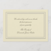La pérdida acodada le agradece Notecard