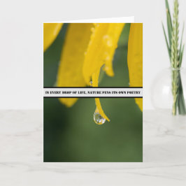 Tarjeta De Agradecimiento La poesía de la naturaleza - La elegancia de una g