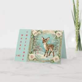 TARJETA DE AGRADECIMIENTO LA PRIMERA NAVIDAD DE BABY