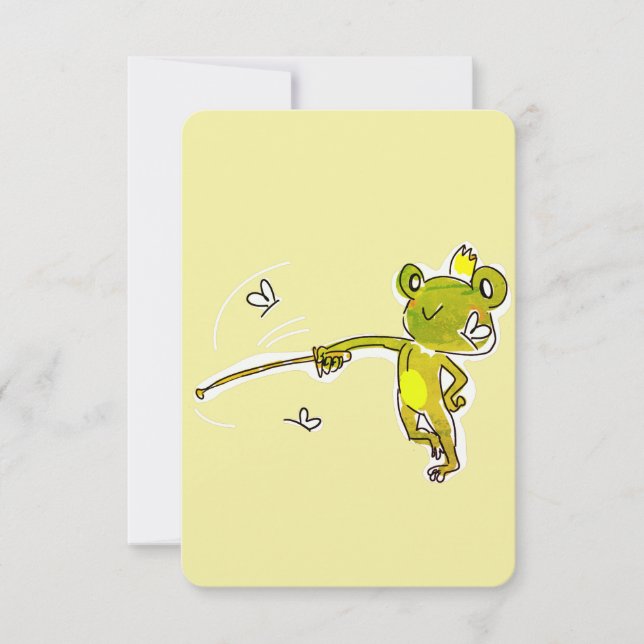 Tarjeta De Agradecimiento La príncipe-rana (Anverso)