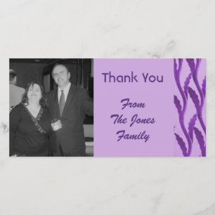 Tarjeta De Agradecimiento la púrpura elegante le agradece