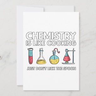 Tarjeta De Agradecimiento La Química Es Como La Cocina