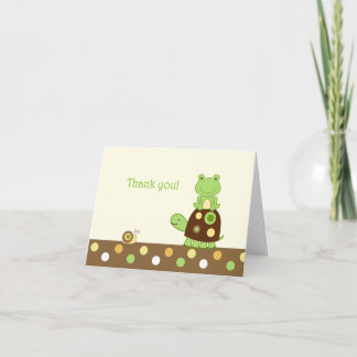Tarjeta De Agradecimiento La rana de Laguna doblada le agradece observar