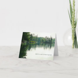 Tarjeta De Agradecimiento La reflexión del lago de montaña rusa gracias
