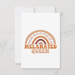 Tarjeta De Agradecimiento La reina melandesa se divierte con el arcoiris en