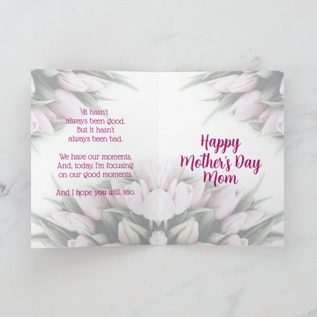 Tarjeta De Agradecimiento La relación ha evolucionado - Día de la Madre (Interior)