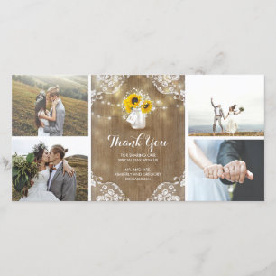 Tarjeta De Agradecimiento La respiración de albañil del bebé rústico del