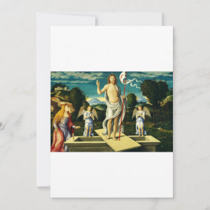 Tarjeta De Agradecimiento La Resurrección de Jesús por Girolamo da Santacroc