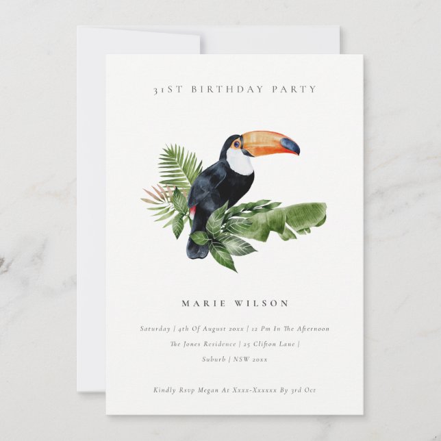 Tarjeta De Agradecimiento La selva tropical puede ser invitada a cualquier e (Anverso)