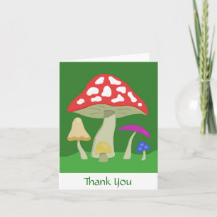 Tarjeta De Agradecimiento La seta le agradece notecard