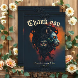 Tarjeta De Agradecimiento La simbiosis de la fuerza y la gracia