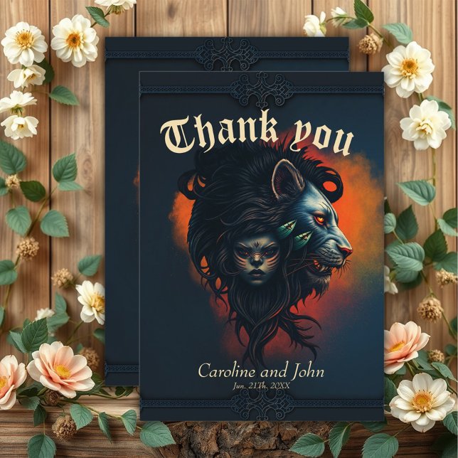 Tarjeta De Agradecimiento La simbiosis de la fuerza y la gracia (Subido por el creador)