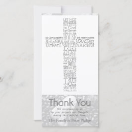 Tarjeta De Agradecimiento La simpatía de la Cruz Cristiana John 14 Gracias 3