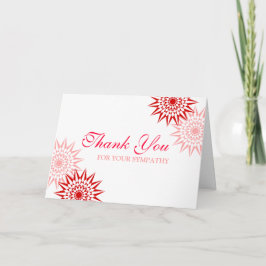 Tarjeta De Agradecimiento La simpatía de los florines modernos gracias