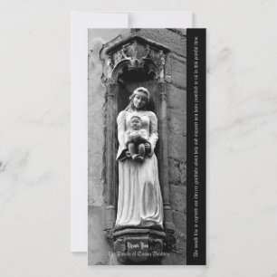 Tarjeta De Agradecimiento La solidaridad de la Virgen y el Niño 1 Gracias