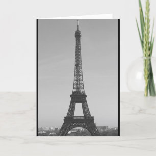 Tarjeta De Agradecimiento La torre Eiffel le agradece cardar