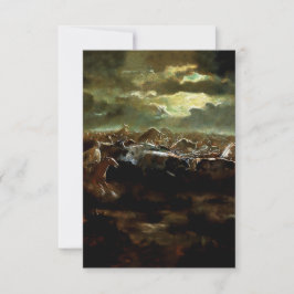 Tarjeta De Agradecimiento "La última parada" Arte Occidental de Charles M Ru