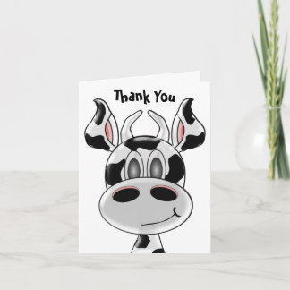 Tarjeta De Agradecimiento La vaca le agradece