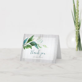 Tarjeta De Agradecimiento La vegetación acuática rústica gracias