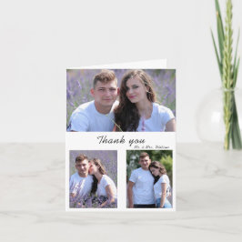 Tarjeta De Agradecimiento La vegetación azul turbia Eucalyptus deja Boda