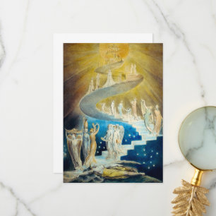 Tarjeta De Agradecimiento La vejez de Jacob por William Blake
