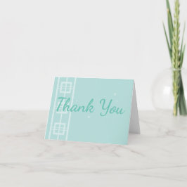 Tarjeta De Agradecimiento La verde menta retra le agradece Notecard: Rancho