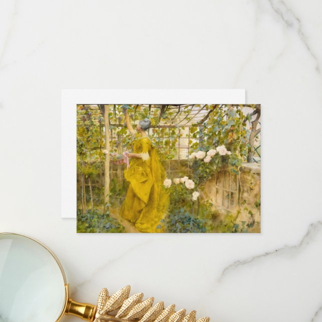 Tarjeta De Agradecimiento La vid de Carl Larsson (Anverso/Reverso In Situ)