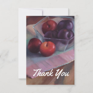Tarjeta De Agradecimiento La vida de ciruelas
