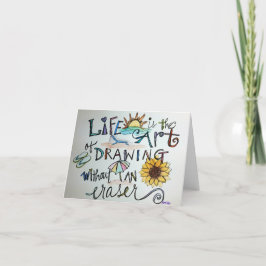 Tarjeta De Agradecimiento La vida es arte
