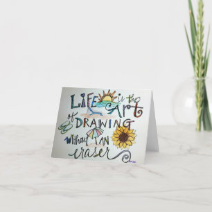 Tarjeta De Agradecimiento La vida es arte