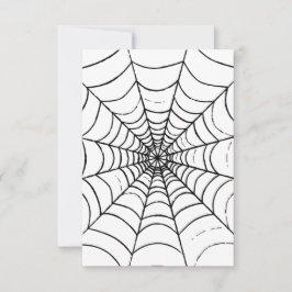 Tarjeta De Agradecimiento La web de una araña simple: cerrar
