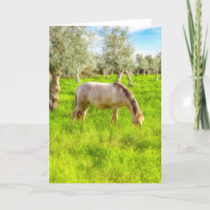 Tarjeta De Agradecimiento La yegua preñada de Purebred de Alter Real