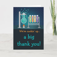 Laboratorio de Ciencia Cumpleaños Gracias Postcard