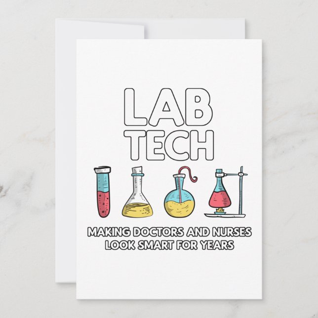 Tarjeta De Agradecimiento Laboratorio de Técnicas de Laboratorio (Anverso)