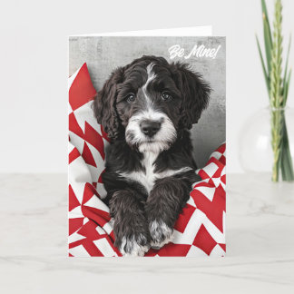 Tarjeta De Agradecimiento Labradoodle Puppy Valentcard Card