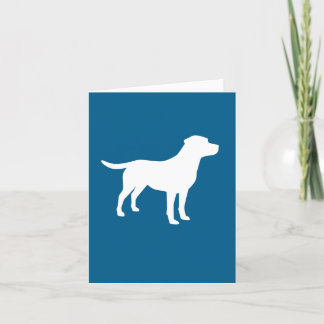 Tarjeta De Agradecimiento Labrador perro Chica Lab Rosa