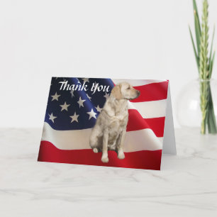 Tarjeta De Agradecimiento Labrador Retriever Gracias Card America